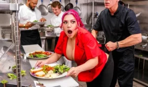 A plump woman with big tits had sex with a colleague