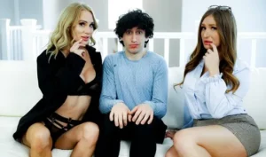 Mothers took on a young penis in a group porn video