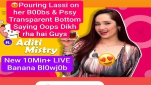 Aditi Mistry New Live Banana Blowjob Pouring Lassi on Her Boobs Porn – Indian porn video
