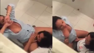Desi Horny 2 Girls ON – Office Restroom Lesbian – Indian porn video