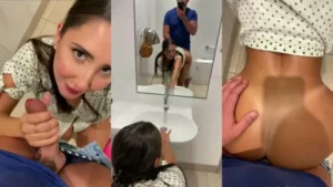 Isabelle Eleanore NEW PPV Blowjob And Doggy Fuck In Public Restroom