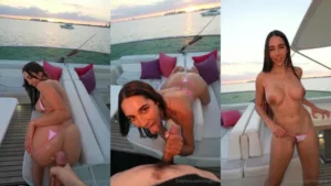 Izzy Green NEW DROP Outdoor Boat POV Sextape