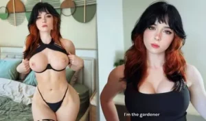 Showed big tits to a guy to seduce him