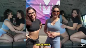 SweetSophiaFit And Princesa Amor’s Lesbian Fun In The Fan Bus