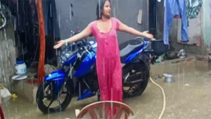 Young Wife in Rain No Bra No Panty Nude – Indian porn video