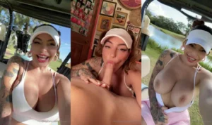 Curvy Kissa Sins Gets Nailed In A Golf Cart