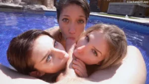 Jill Palmer, DirtyDallas1 & Lily Kawaii’s Pool Foursome