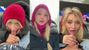 Lena Polanski NEW PPV Sucking The Cum Out In The Cable Car