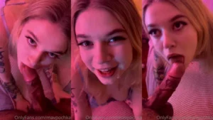 Mavpochka’s Sloppy Blowjob Session