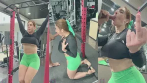 Yiny Leon Rough Blowjob And Cum Eating In The Gym NEW PPV