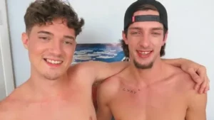 Mason Brooks Gives Andy Adler Bareback Creampie – Gay Porn Video