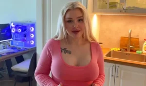Russian blonde fatty exposes her holes for sex in the first person
