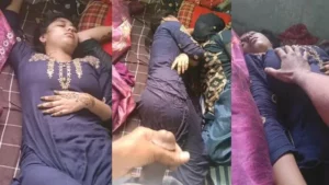 Sleeping Sister Boobs Pressed By Brother While Jerking His Cock – Indian porn video