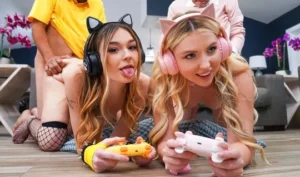 Young chicks exchanged boyfriends and fucked foursome